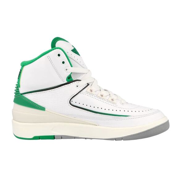 Nike Air Jordan 2 Retro Kids Basketball Shoes Size 6Y US Green White DQ8562 103 - Picture 3 of 5